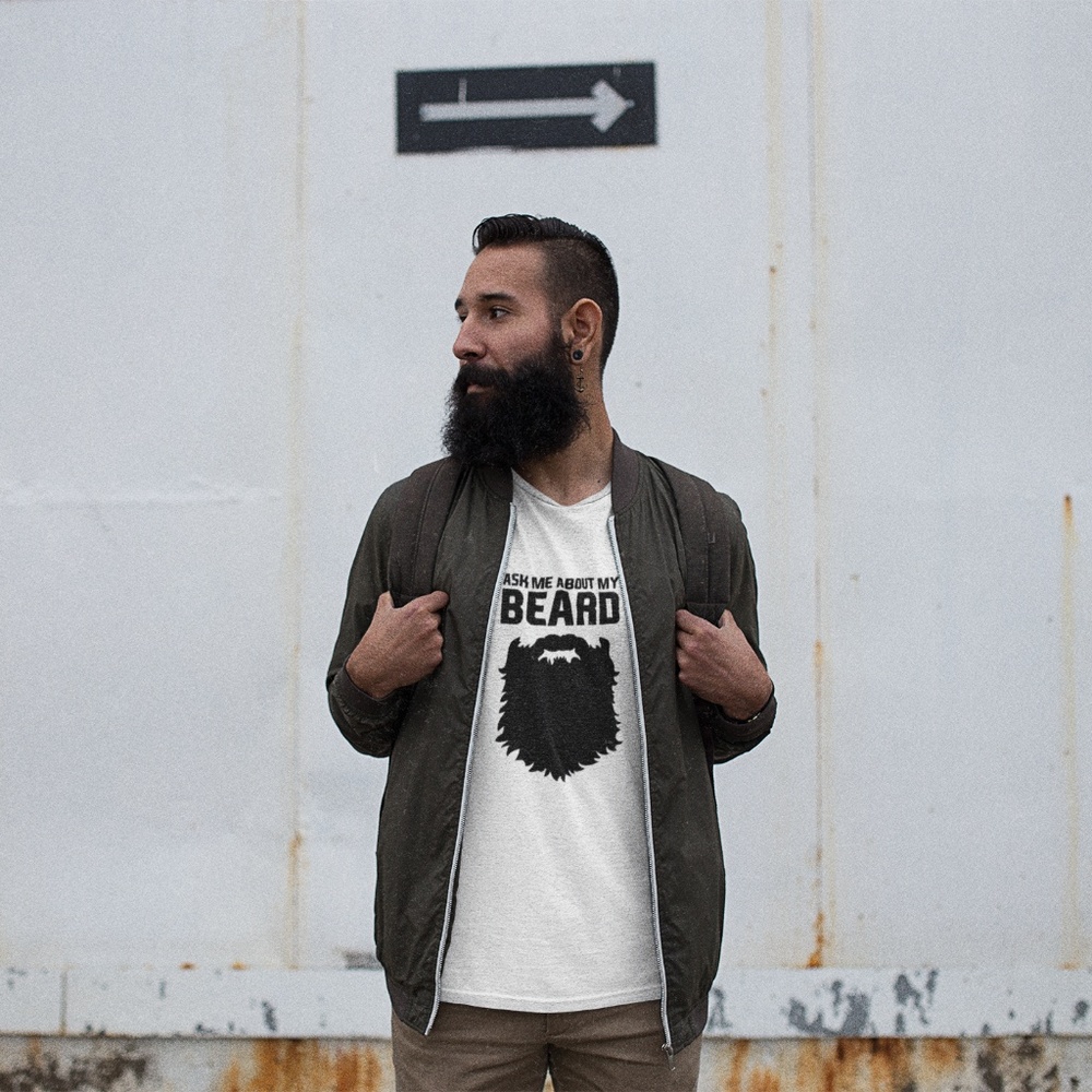 Ask Me About My Beard T-Shirt